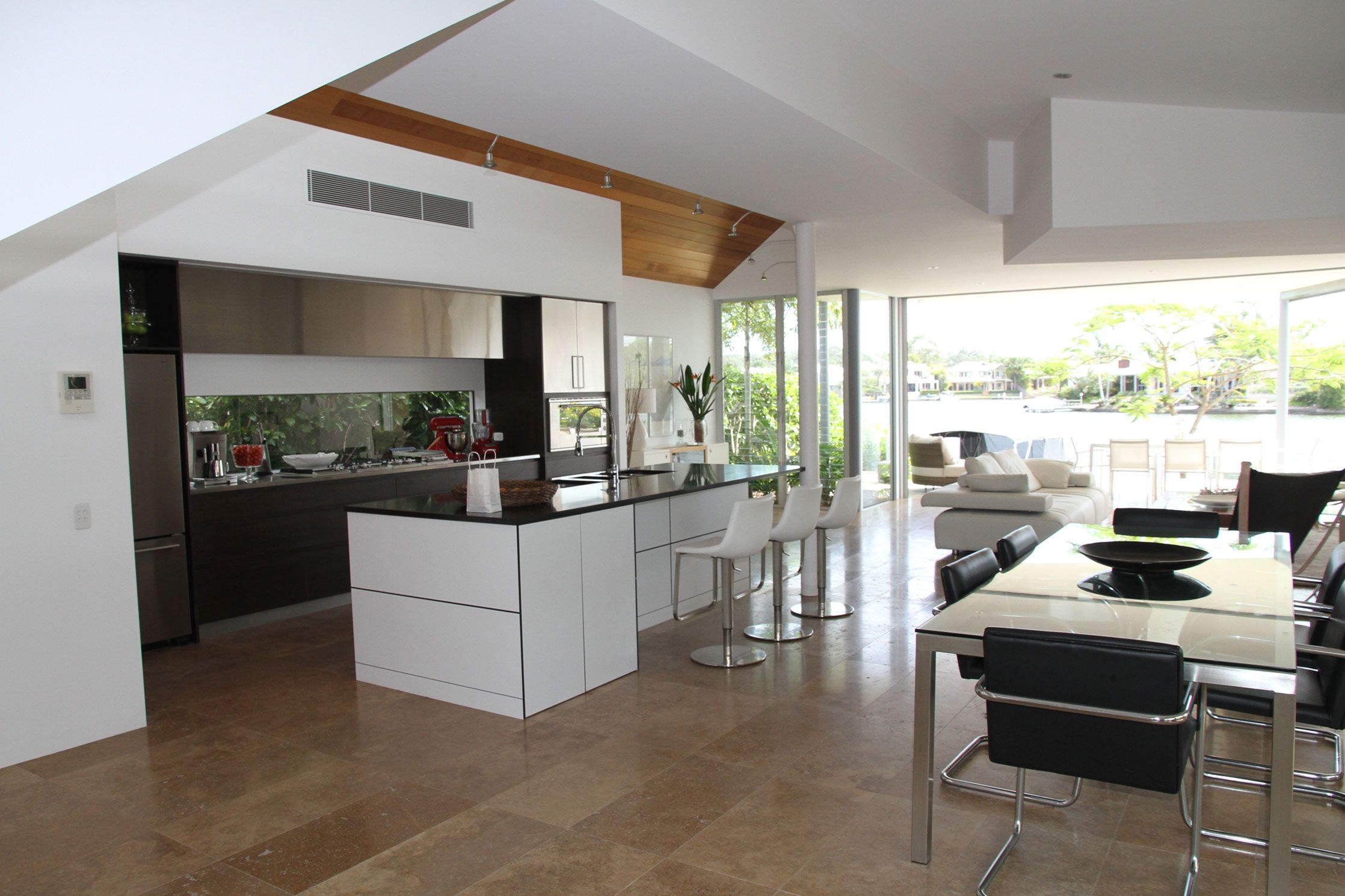 Recently completed fitted kitchen