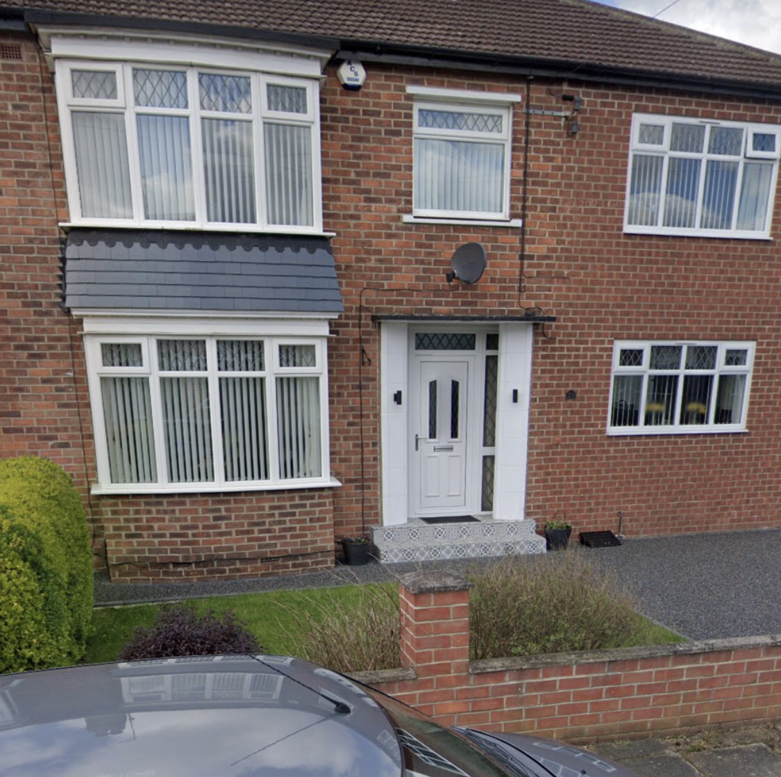 White uPVC windows installed on a residential property